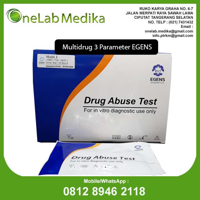 Rapid Test Narkoba Multidrug 3 Parameter (AMP/MOP/THC)