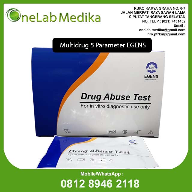 Rapid Test Narkoba Multidrug 5 Parameter (AMP/MOP/THC/MET/BZO)
