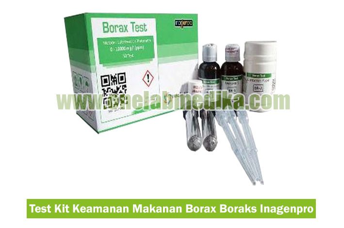 Test Kit Keamanan Makanan Borax InagenPro alat uji boraks makanan cepat dan akurat untuk laboratorium dan QA QC industri pangan