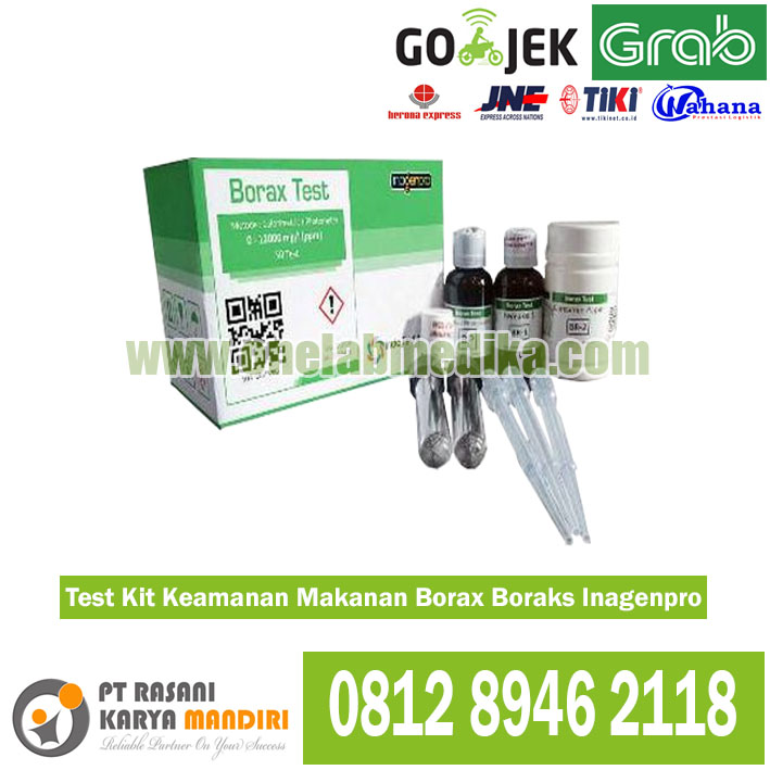 Test Kit Keamanan Makanan Borax InagenPro alat uji boraks makanan cepat dan akurat untuk laboratorium dan QA QC industri pangan