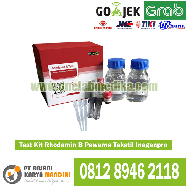 Test Kit Rhodamin B InagenPro untuk deteksi pewarna berbahaya pada makanan bergizi gratis MBG dengan hasil cepat dan akurat