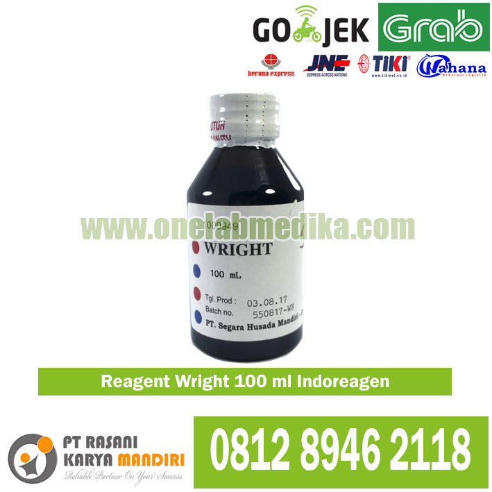 Reagent Wright 100 mL Indoreagen pewarna Wright stain hematologi untuk sediaan darah
