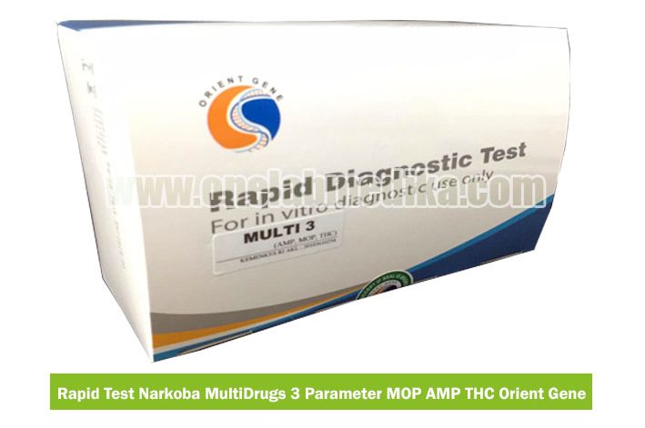 Rapid Test Narkoba MultiDrugs 3 Parameter Orient Gene mendeteksi AMP MOP THC dalam urine dengan hasil cepat dan akurat