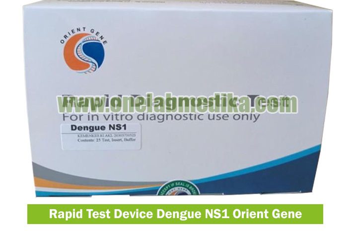 Rapid Test Dengue NS1 Orient Gene — alat uji cepat untuk identifikasi dini infeksi demam berdarah dengue (DBD) secara akurat di laboratorium klinik, rumah sakit, dan pemeriksaan MCU.