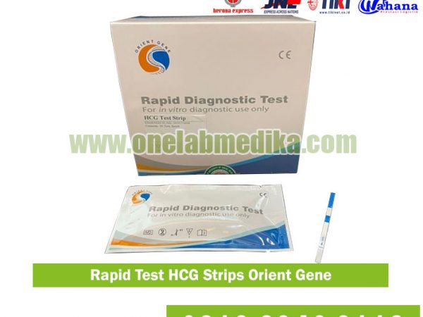 Alat Rapid Test HCG Strips Orient Gene akurat untuk uji kehamilan cepat hasil jelas untuk klinik, rumah sakit, laboratorium, dan penggunaan pribadi