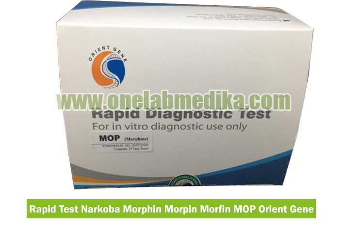 Rapid Test Strip Urine Uji Narkoba Morphine MOP Morfin Morpin Orient Gene Akurat Harga Murah Standard BNN
