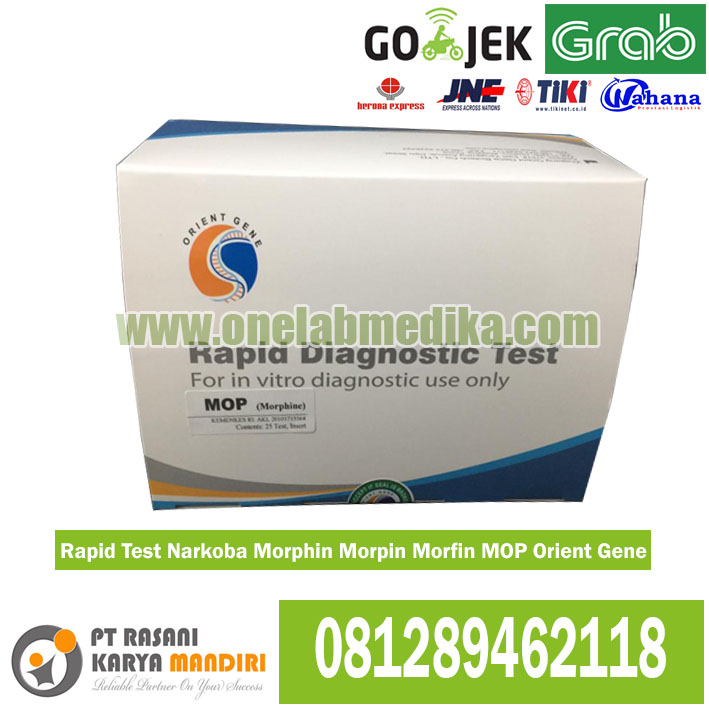 Rapid Test Strip Urine Uji Narkoba Morphine MOP Morfin Morpin Orient Gene Akurat Harga Murah Standard BNN