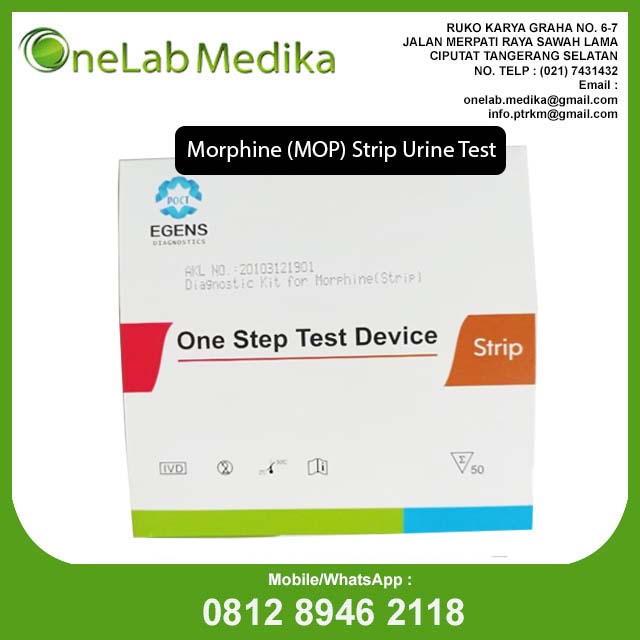 Rapid Test Narkoba Morphine (MOP) Strip Egens