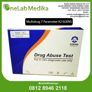 Rapid Test Narkoba Multidrug 7 Parameter K2 (AMP/MOP/THC/MET/COCBZO/K2) Egens