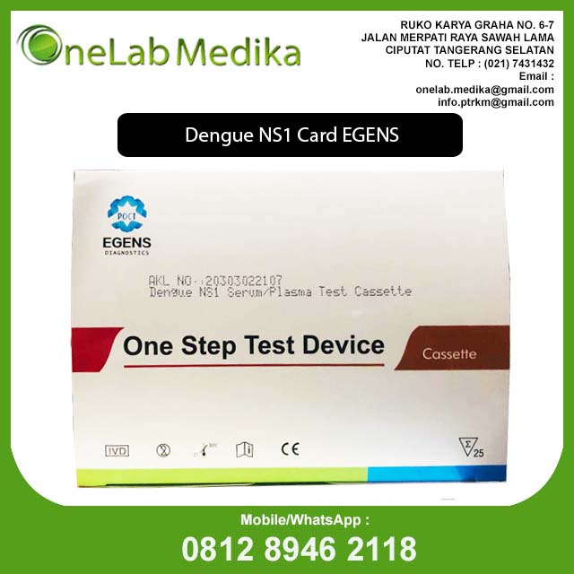 Rapid Test Dengue NS1 Cassette 25 Test Egens