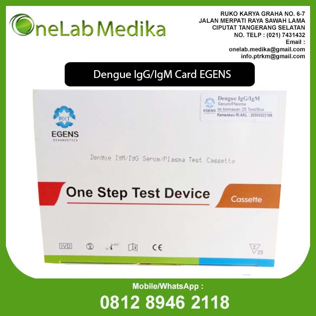 Rapid Test Dengue IgG/IgM Cassette 25 Test Egens