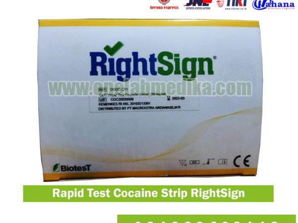 Alat Rapid Test Narkoba COC Kokain merek RightSign untuk tes urine kokain
