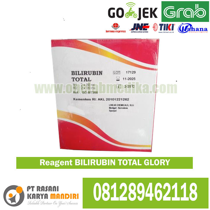 Reagen Bilirubin Total merk GLORY adalah solusi andal untuk pemeriksaan kadar bilirubin total dalam darah. Dirancang dengan formulasi presisi tinggi, reagen ini kompatibel dengan berbagai alat laboratorium otomatis maupun semi-otomatis. Produk GLORY dikenal karena stabilitasnya, hasil akurat, dan kemudahan penggunaan. Cocok untuk laboratorium klinik, rumah sakit, hingga puskesmas. Tersedia dengan harga kompetitif dan jaminan kualitas terpercaya.