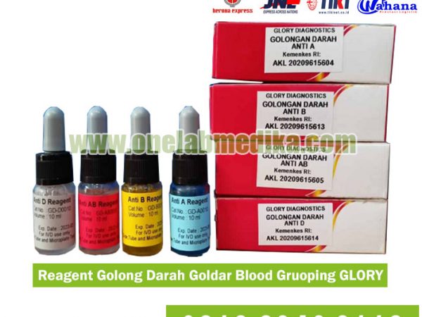 Reagent Antiserum Antisera Golongan Darah Grouping Blood GLORY Diagnostic original untuk pemeriksaan laboratorium medis akurat