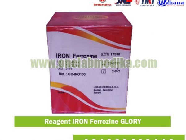 Gambar Reagent Iron Ferrozine Glory Diagnostic asli untuk pemeriksaan zat besi dalam darah