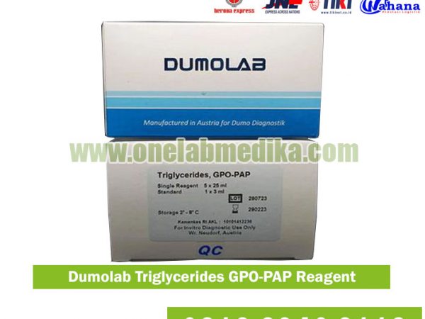 Gambar Dumolab Triglycerides GPO-PAP Reagent untuk pemeriksaan trigliserida laboratorium klinik