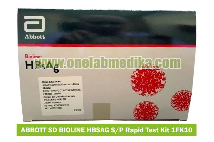Rapid test HBsAg Abbott SD Bioline 30T 1FK10 alat tes deteksi diagnosa skrining cepat hepatitis B akurat cepat untuk klinik dan laboratorium