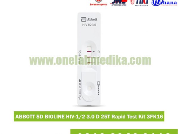 Kit tes HIV Abbott SD Bioline 3FK16 untuk screening HIV klinik dan laboratorium