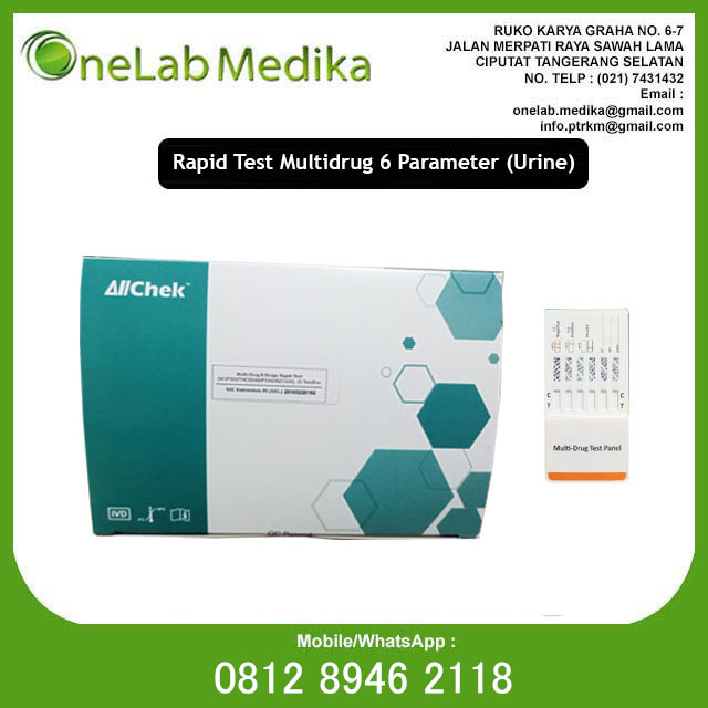 jual alat tes narkoba urine 6 panel multidrug standar bnn cepat akurat