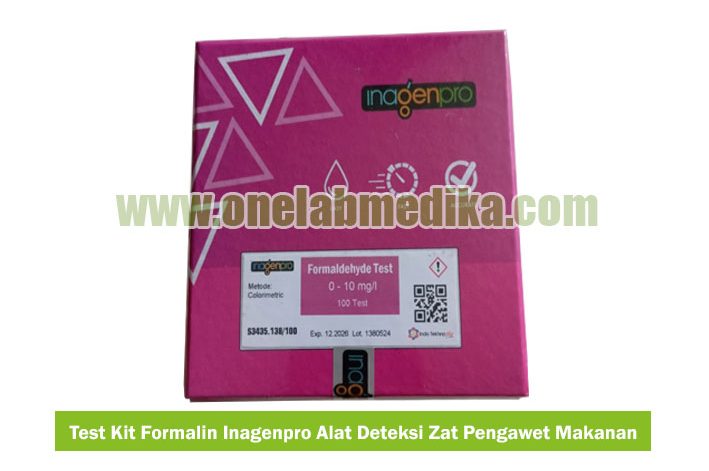 alat deteksi formaldehida InagenPro test kit formalin makanan akurat praktis untuk cek kandungan formalin berbahaya