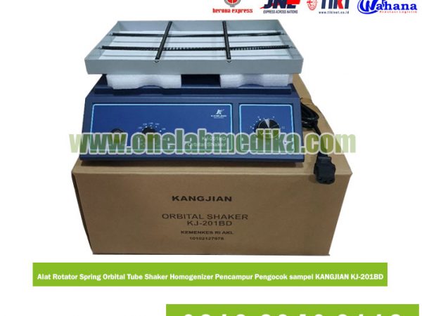 KANGJIAN KJ-201BD Spring Orbital Tube Shaker digital alat homogenizer dan pengocok sampel laboratorium untuk mixing reagen cairan dan tabung sampel medis