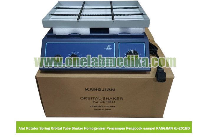 KANGJIAN KJ-201BD Spring Orbital Tube Shaker digital alat homogenizer dan pengocok sampel laboratorium untuk mixing reagen cairan dan tabung sampel medis
