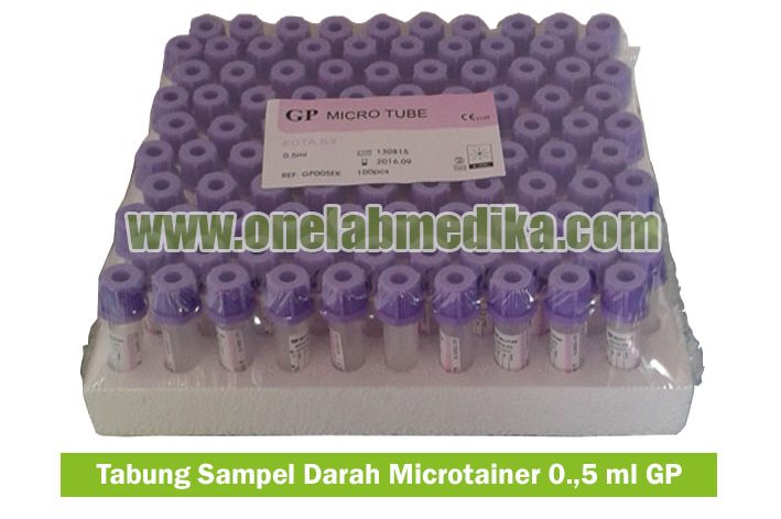 tabung Microtainer EDTA K3 0,5 ml untuk sampel darah kapiler laboratorium hematologi