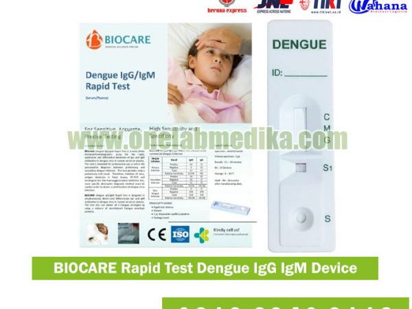 BIOCARE Rapid Test Dengue IgG IgM Device untuk screening dengue cepat