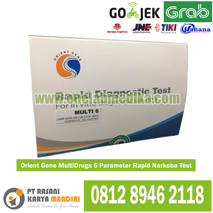 Alat Test Cek Narkoba Urine Rapid Multi 6 Panel untuk pemeriksaan kesehatan kerja