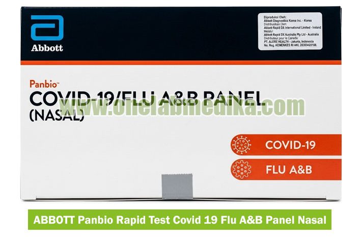 ABBOTT Panbio COVID-19 Flu A&B Panel Nasal untuk pemeriksaan antigen