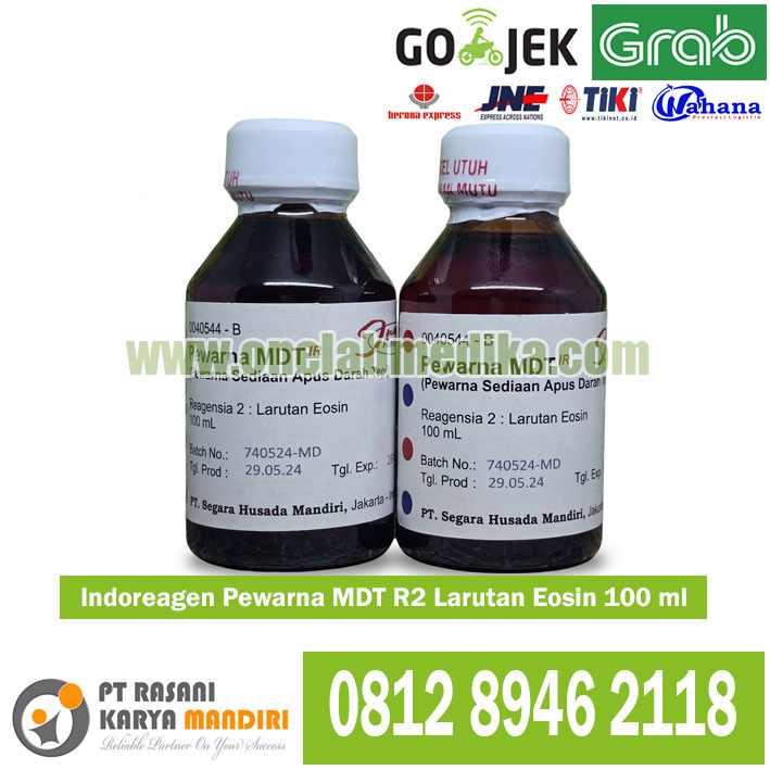 IndoReagen Pewarna MDT R2 Eosin 100 ml untuk reagen laboratorium