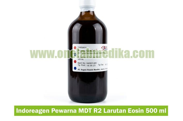 IndoReagen Pewarna MDT R2 Larutan Eosin 500 ml untuk laboratorium