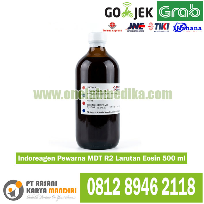 IndoReagen Pewarna MDT R2 Larutan Eosin 500 ml untuk laboratorium
