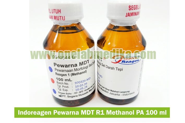 IndoReagen Pewarna MDT R1 Methanol PA 100 ml untuk laboratorium