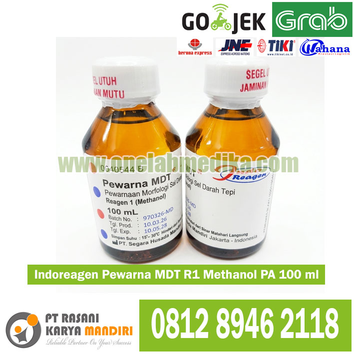 IndoReagen Pewarna MDT R1 Methanol PA 100 ml untuk laboratorium